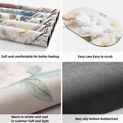 CLASSIC Design Style Floor Mat for Kitchen Customized Size and Color Easy to Clean