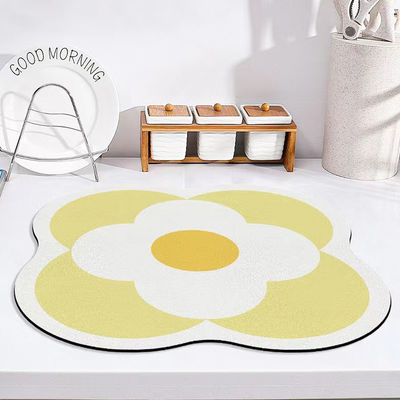 Sustainable Non-Slip Custom Logo Pink Waterproof Washable Kitchen Deep Dish Mats