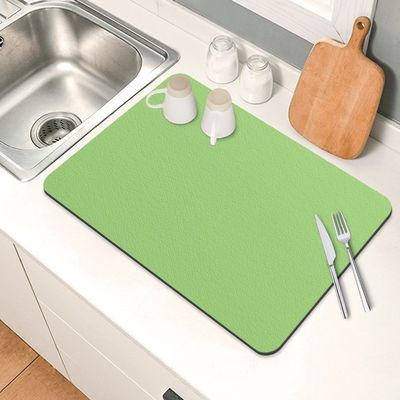 Absorbent Washable Kitchen Draining Mat for Table Decoration in Home and Restaurant