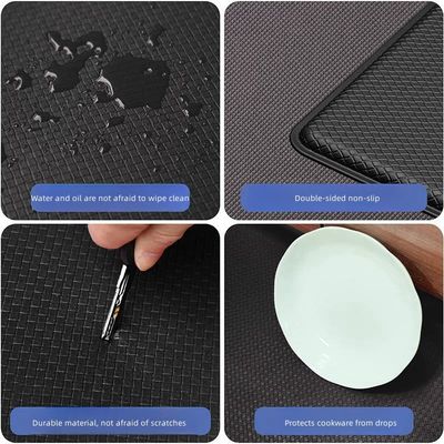 PVC Anti-Slip Kitchen Runner Mat for Water-proof Stains and Grease Protection in Bath