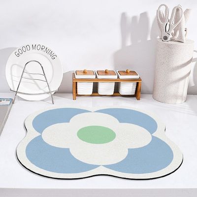 Water Absorbent Pad Diatomite Drying Dishes Drain Mat For Mats For Kitchen Tableware