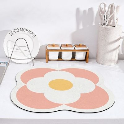 Water Absorbent Pad Diatomite Drying Dishes Drain Mat For Mats For Kitchen Tableware