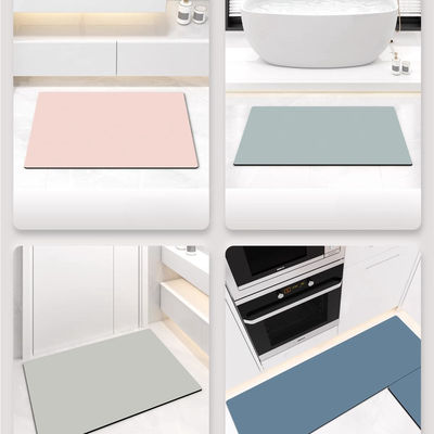 Waterproof Heat Resistant Diatom Mat for Modern Living Room Door Floor in Bathroom