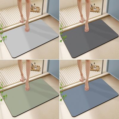 Waterproof Heat Resistant Diatom Mat for Modern Living Room Door Floor in Bathroom