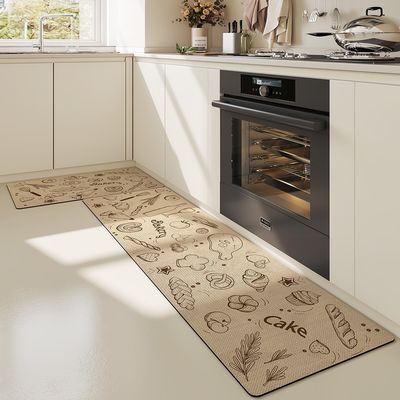Medium Thickness Reversible Cartoon PVC Kitchen Mat for Non-Slip Floor Protection
