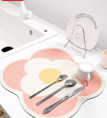 Polyester Dish Drying Mat for Kitchen Keep Your Dishes Spotless and Dry