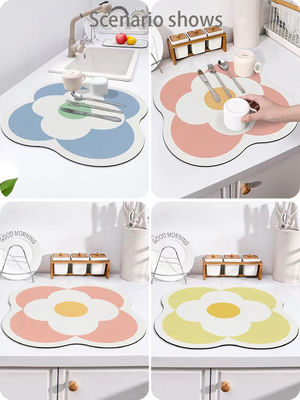 Polyester Dish Drying Mat for Kitchen Keep Your Dishes Spotless and Dry