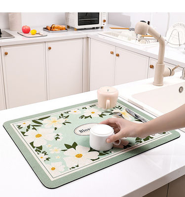 Customized Logo Acceptable Contemporary Design Style Kitchen Countertop Drain Pad