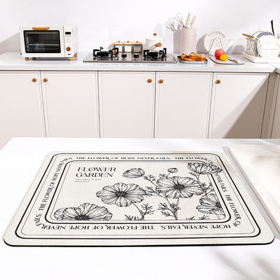 Customized Logo Acceptable Contemporary Design Style Kitchen Countertop Drain Pad