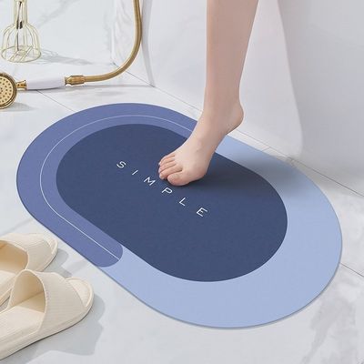 Living Room Space Diatomaceous Earth Bath Mat with Non-Slip and Quick-Drying Features