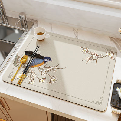Sustainable Kitchen Modern Placemat Dishwashing Drying Mat for Drying