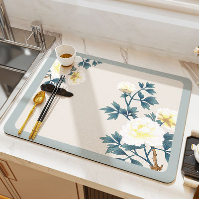Sustainable Kitchen Modern Placemat Dishwashing Drying Mat for Drying