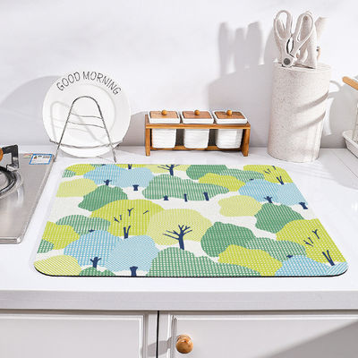 30*40cm/40*50cm Kitchen Drying Mat for Stone Countertops Customizable and Durable