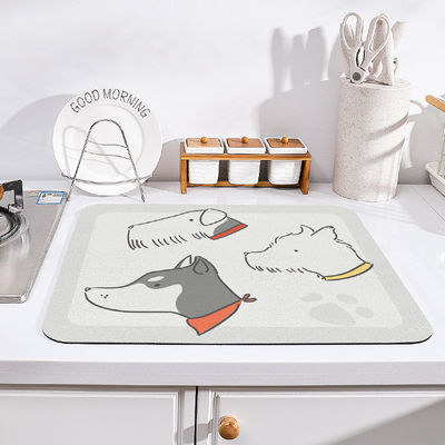 30*40cm/40*50cm Kitchen Drying Mat for Stone Countertops Customizable and Durable
