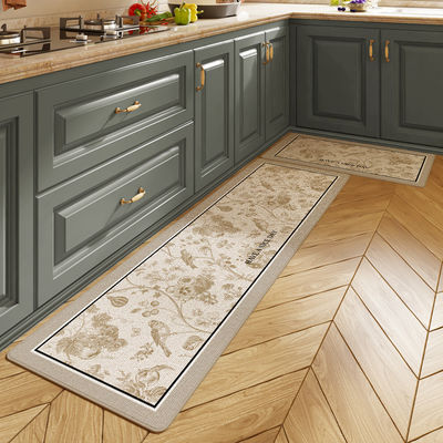 Interlocking Bathroom and Kitchen Floor Mats with Waterproof Polyester Fiber Material