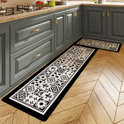 Interlocking Bathroom and Kitchen Floor Mats with Waterproof Polyester Fiber Material