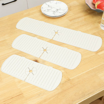 Custom Size Silicone Countertop Drain Pad for Kitchen Bathroom Faucet Splash Guard Mat