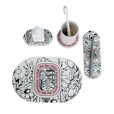 Modern Natural Diatom Mud Bath Mat Drying Mat Water Absorbing Fiber Diatomite Soap Mat