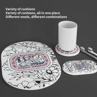 Modern Natural Diatom Mud Bath Mat Drying Mat Water Absorbing Fiber Diatomite Soap Mat