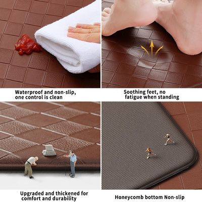KITCHEN MAT Waterproof and Non-Slip PVC Carpets for Fatigue Prevention in Kitchens