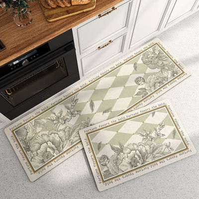 Non Slip Waterproof Kitchen Door Rug Mat for Anti Fatigue Washable Teppich Floor Mat