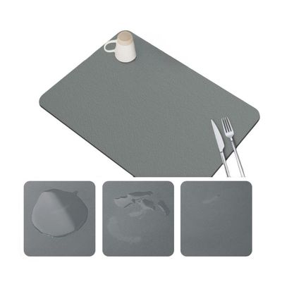 Customizable Southwestern Design Style Diatomite Dish Drying Mat for Kitchen Counter