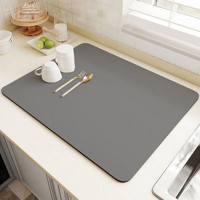 Customizable Southwestern Design Style Diatomite Dish Drying Mat for Kitchen Counter