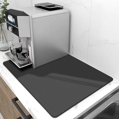 Super Absorbent Diatomaceous Earth Dish Drying Mat for Quick Drying in Kitchen Counter