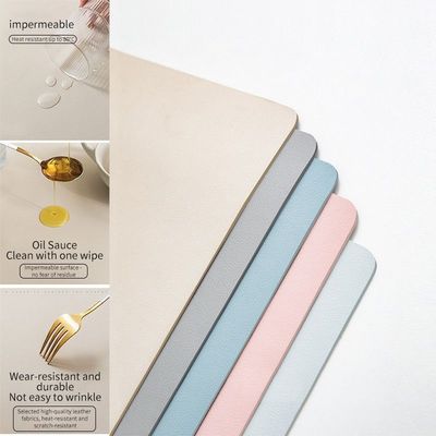 Heat Resistant Drying Mat for Kitchen Waterproof Absorption Diatomite Dish Mat 30*40Cm