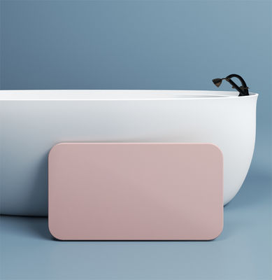 Custom Stone Bath Mat with Water Absorb Function Solid Pattern White/Gray/Pink/Blue