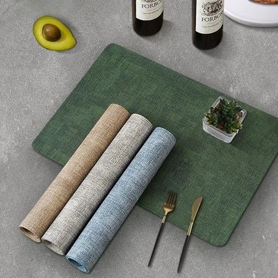 Xin Hui Kitchen or Dining Table Mat Place Mat with Printing Pattern in Grey and Black