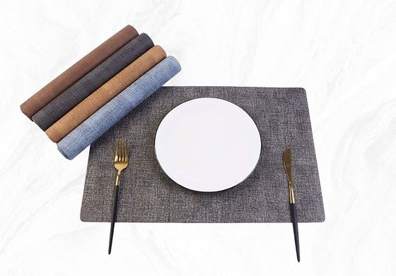 Xin Hui Kitchen or Dining Table Mat Place Mat with Printing Pattern in Grey and Black