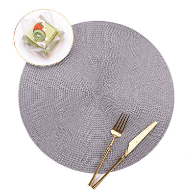 Waterproof Washable Non Slip Mat for Transitional Design Style Placemats in Round Shape