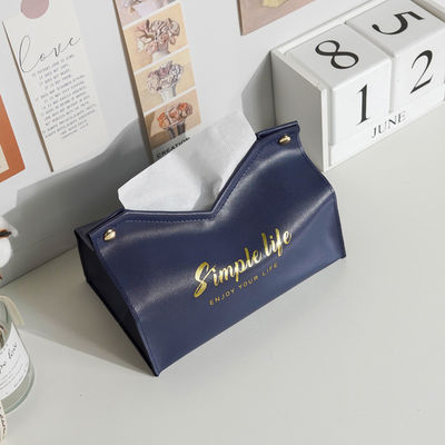 Retro Car Design Leather Square Tissue Box Holder for Reusable Toilet Paper and Decor