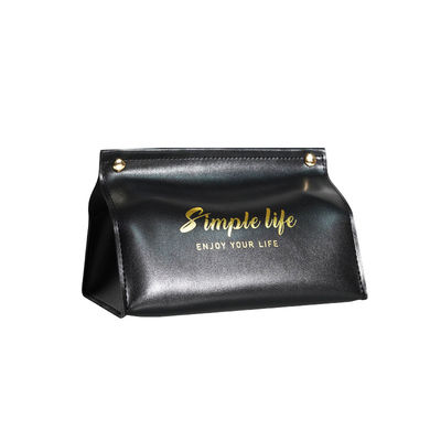 Custom Mini PU Leather Car Tissue Box Holder for Chic and Practical Storage