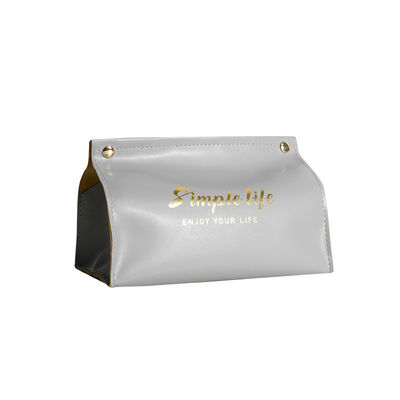 Custom Mini PU Leather Car Tissue Box Holder for Chic and Practical Storage