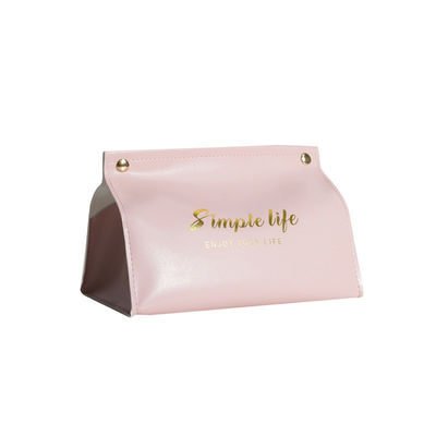 Custom Mini PU Leather Car Tissue Box Holder for Chic and Practical Storage