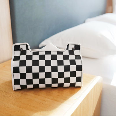 Portable Luxury Fold Washable Leather Napkin Holder for Home Restaurant and Banquet