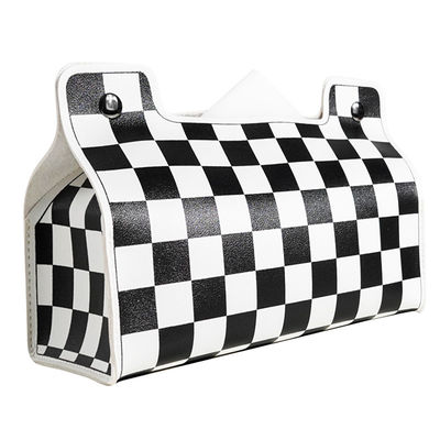 Portable Luxury Fold Washable Leather Napkin Holder for Home Restaurant and Banquet
