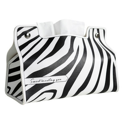 Portable Luxury Fold Washable Leather Napkin Holder for Home Restaurant and Banquet