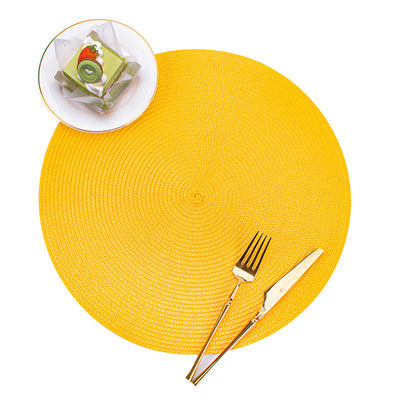 Waterproof Non Slip PVC Round Dining Table Place Mat for Dining Room Table Decoration