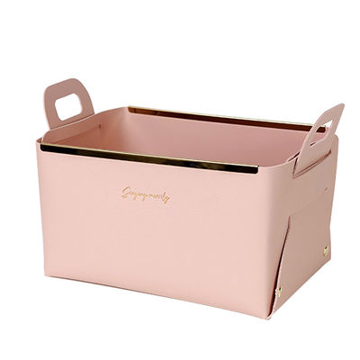 Convenient and Versatile Leather Basket for Daily Sundries 3-6L Capacity 24*14*13cm