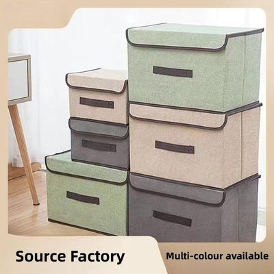 Foldable Desk Storage Box Organizer for Clothes Non Woven Cover Sundries Customized Size