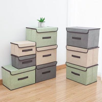 Foldable Desk Storage Box Organizer for Clothes Non Woven Cover Sundries Customized Size