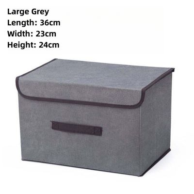 Foldable Desk Storage Box Organizer for Clothes Non Woven Cover Sundries Customized Size