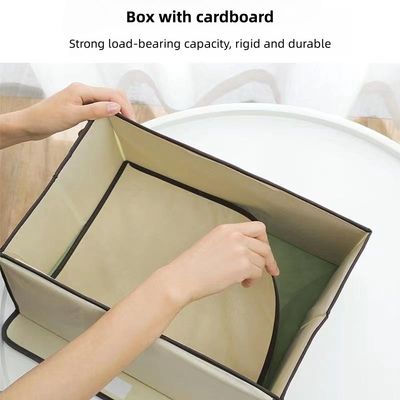 Foldable Desk Storage Box Organizer for Clothes Non Woven Cover Sundries Customized Size