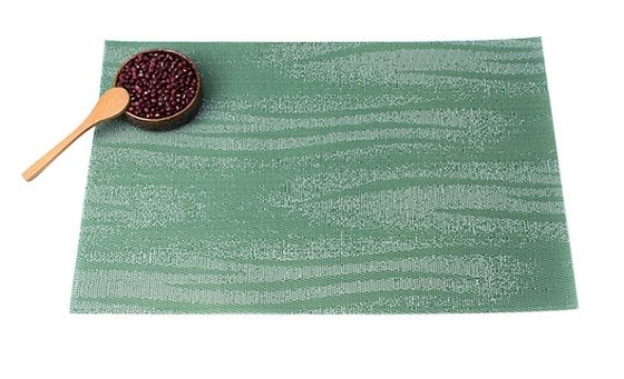 Customized Logo Acceptable Square Plastic Washable PVC Placemats for Table Decoration