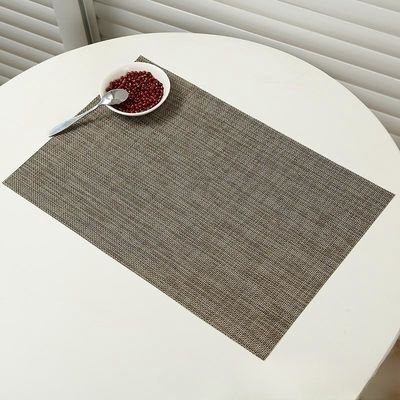 Customized Logo Acceptable Square Plastic Washable PVC Placemats for Table Decoration