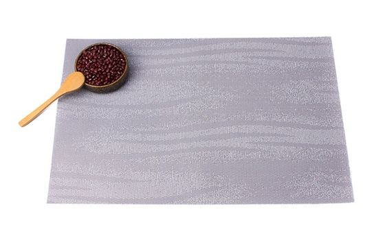 Customized Logo Acceptable Square Plastic Washable PVC Placemats for Table Decoration