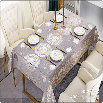 137cm*20m Tablecloth Waterproof Oil-proof Pvc Stain-resistant Wipeable Table Cover